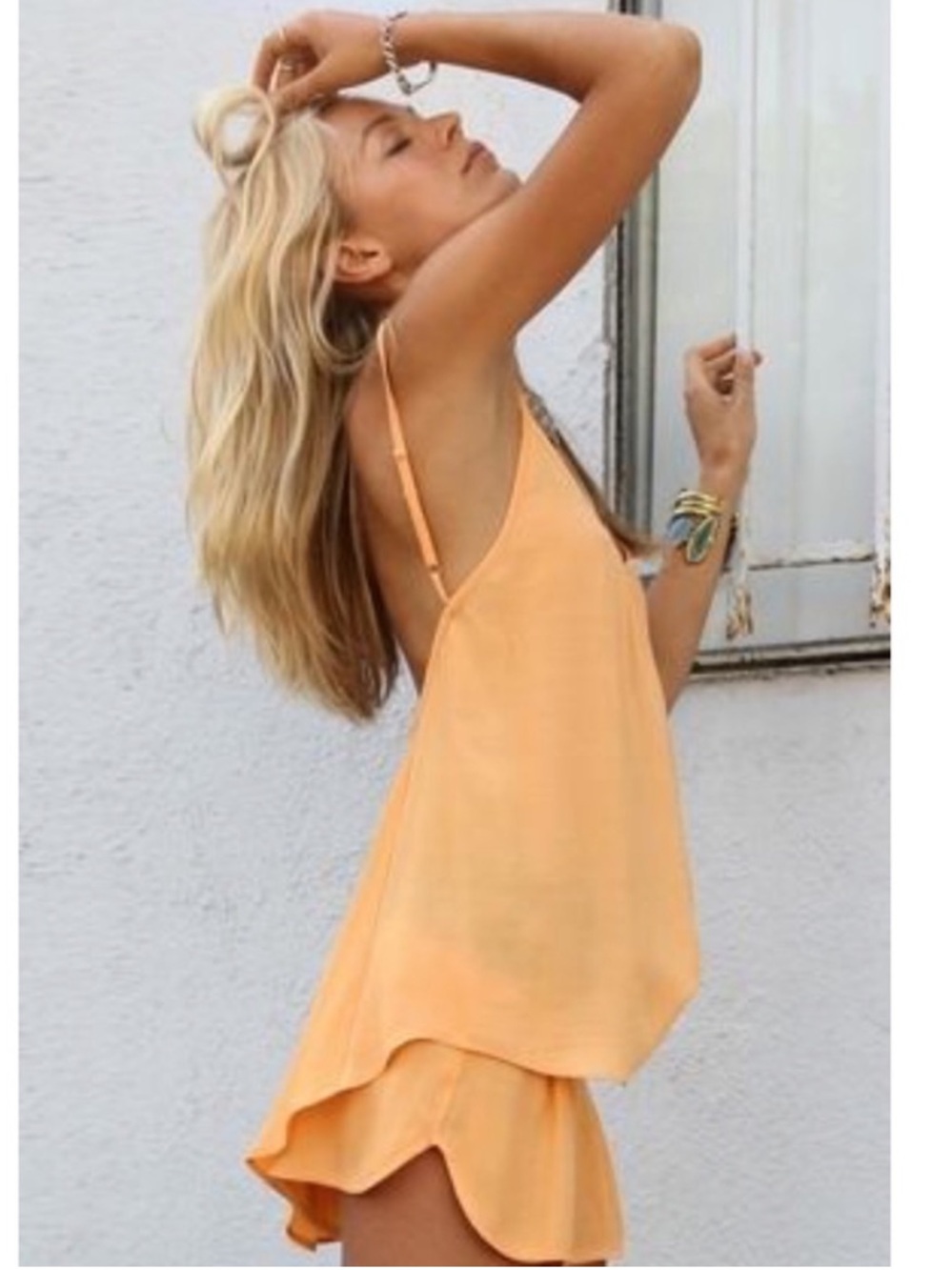 Flynn Skye Scoop Tank and Short Matching SET Sherbet Size 2 Medium